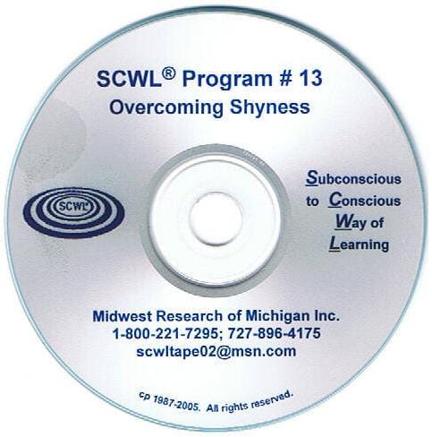 Overcoming Shyness SCWL Subliminal CD Number 13