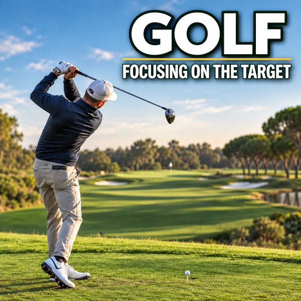 #476 Golf Focusing on the Target