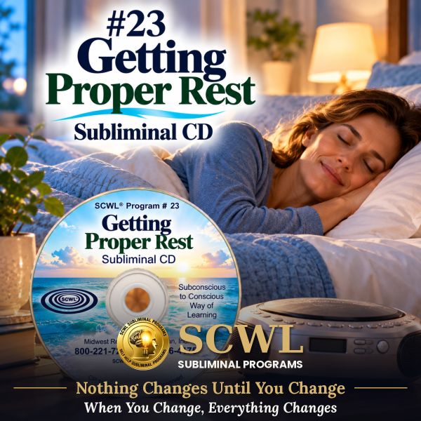 #23 Getting Proper Rest Subliminal CD Sleeping