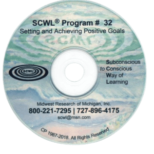 Setting and achieving Positive Goals Subliminal CD