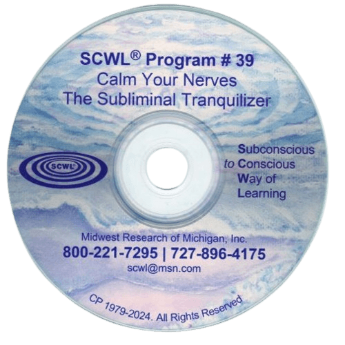 Calm your Nerves Subliminal CD