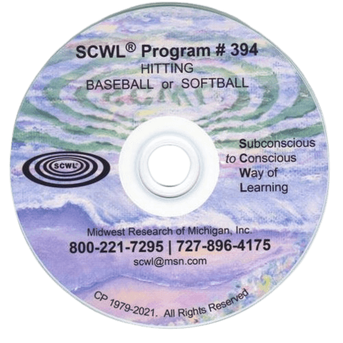 Baseball or Softball- Hitting Subliminal CD