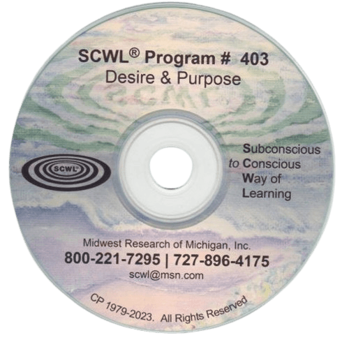 Desire and Purpose Subliminal CD