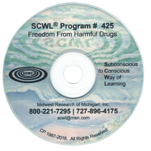 Freedom from Harmful Drugs (includes Prescription and Illegal Narcotics) Subliminal CD