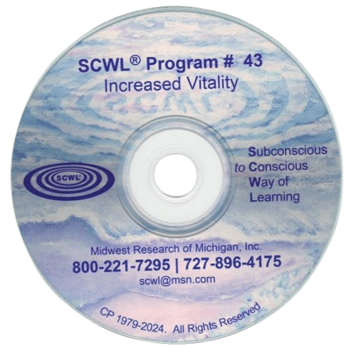 Increased Vitality Subliminal CD