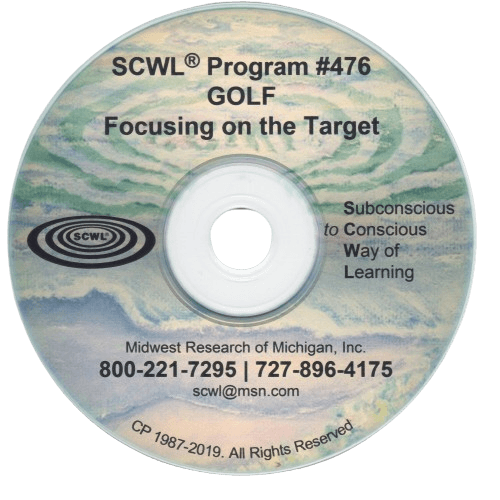 Golf / Focusing on the Target Subliminal CD