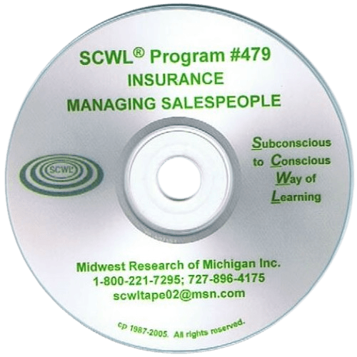 Insurance - Managing Sales People Subliminal CD