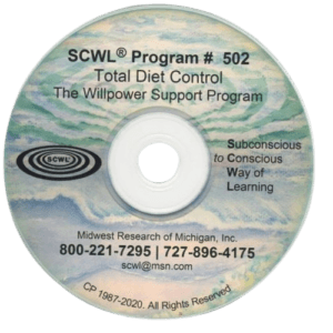 Total Diet Control / The Will Power Support Program Subliminal CD