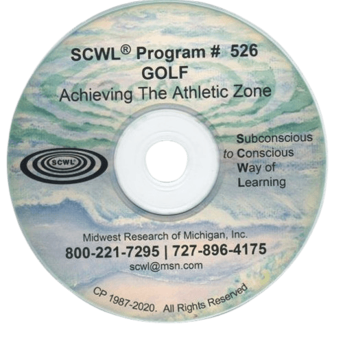 Achieving the Athletic Zone in Golf Subliminal CD