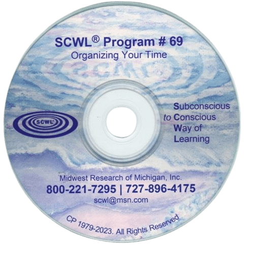 Organizing Your Time Subliminal CD