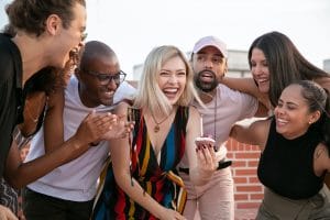 Happy people