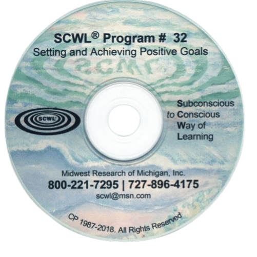 Setting and Achieving Positive Goals Subliminal CD