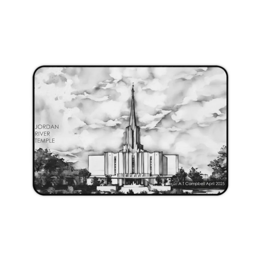 Jordan River Temple Desk Mat